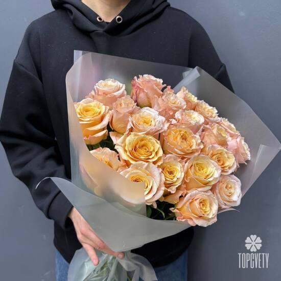 Букет из 21 роз Эквадор 50см