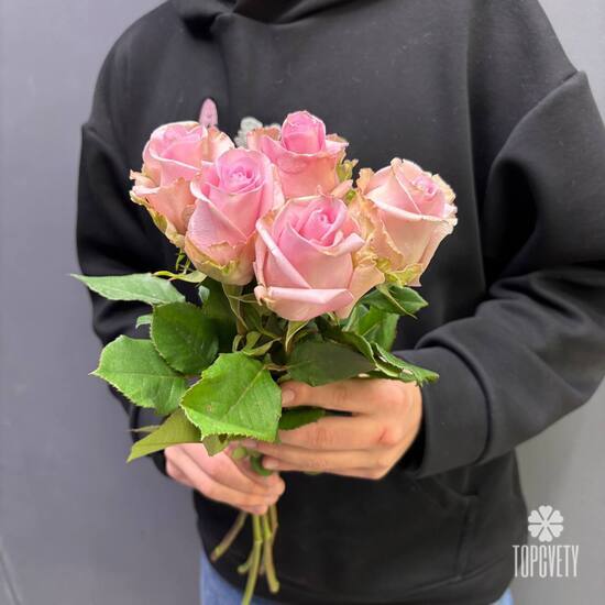 Букет из 5 роз Эквадор 50см