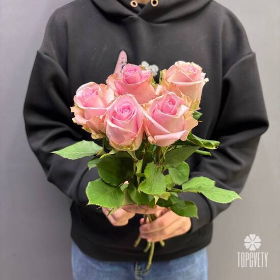 Букет из 5 роз Эквадор 50см