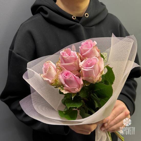 Букет из 5 роз Эквадор 50см