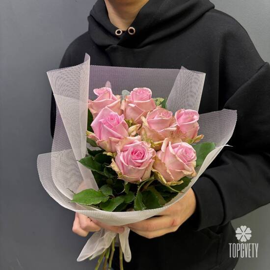 Букет из 7 роз Эквадор 50см