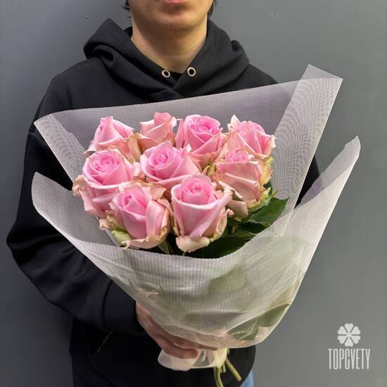 Букет из 9 роз Эквадор 50см