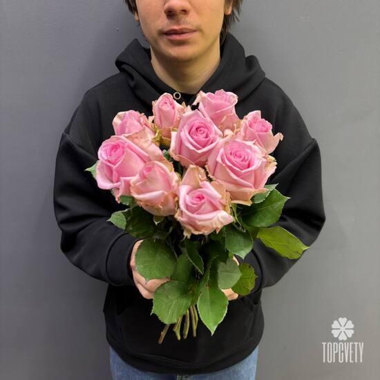 Букет из 9 роз Эквадор 50см	