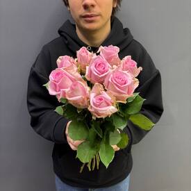 Букет из 9 роз Эквадор 50см	