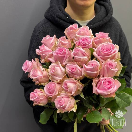 Букет из 21 роз Кения 50см