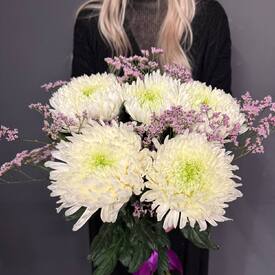 Букет из 5 хризантем Магнум 