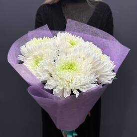 Букет из 5 хризантем Магнум