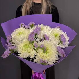 Букет из 5 хризантем Магнум	