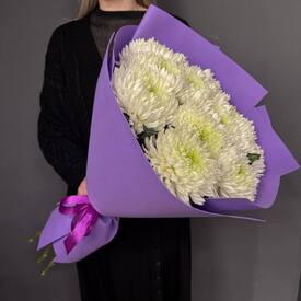 Букет из 11 хризантем Магнум