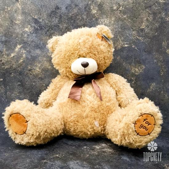 Игрушка Коричневый мишка с бантом 70см