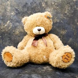 Игрушка Коричневый мишка с бантом 70см