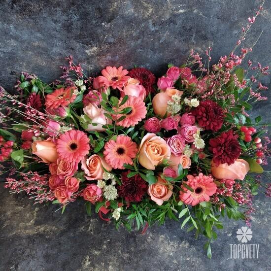 Букет из роз, хризантем и гербер 