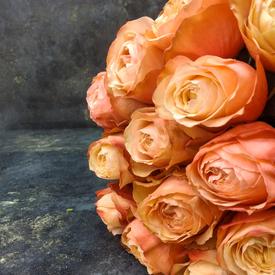 Букет из 17 пионовидных роз Кахала 60см