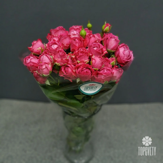 Пачка кустовых роз 50 см (10шт)	