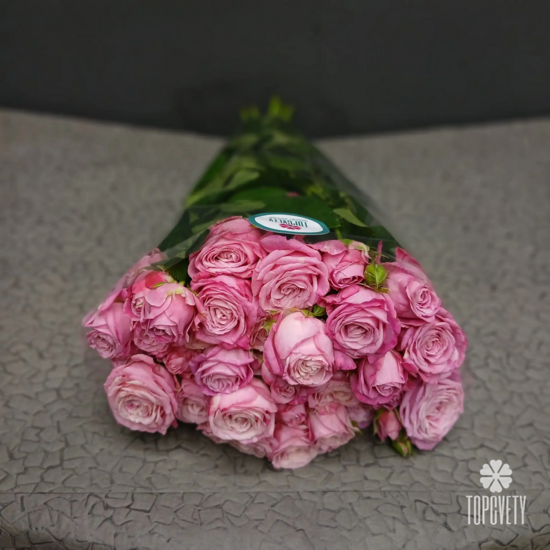Пачка кустовых роз 50 см (10шт)	