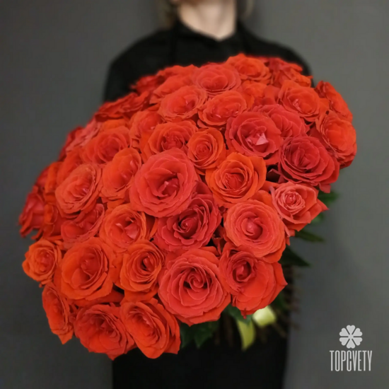 Букет из 51 розы Нина 50см