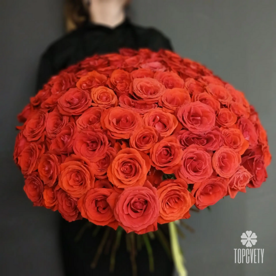 Букет из 101 розы Нина 50см