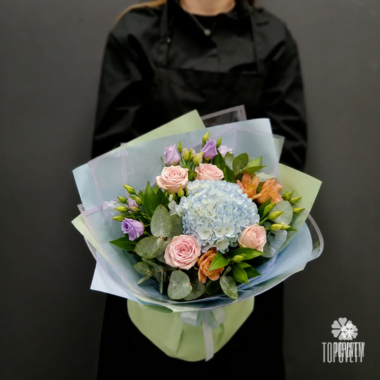 Комбо для мамы и дочки  Акварельный букет