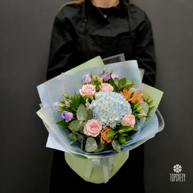 Комбо для мамы и дочки  Акварельный букет