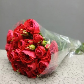 Пачка кустовых роз 50 см (10шт)