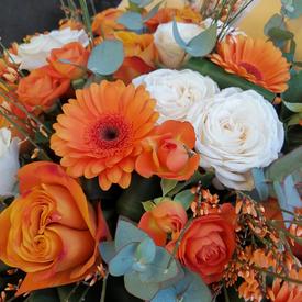 Букет из роз и гербер