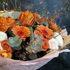 Букет из роз и гербер