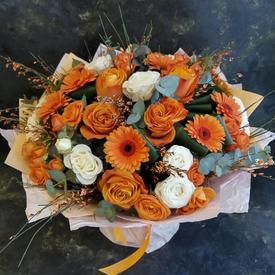 Букет из роз и гербер