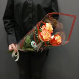 Букет из 3 роз Кабарет 50см