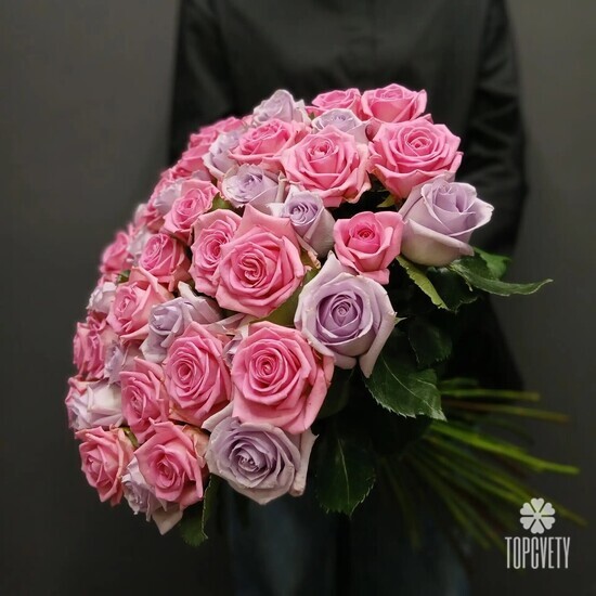 Букет из 51 розы микс 50см