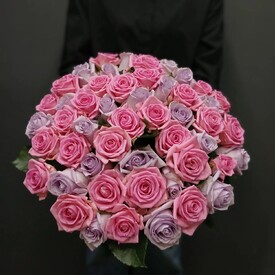 Букет из 51 розы микс 50см