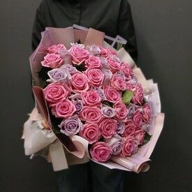 Букет из 51 розы микс 50см
