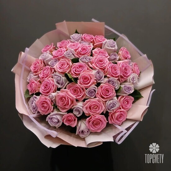 Букет из 51 розы микс 50см