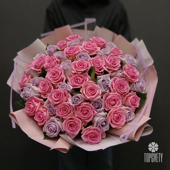 Букет из 51 розы микс 50см
