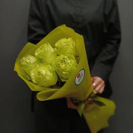 Букет из 5 роз Лимонад 50см