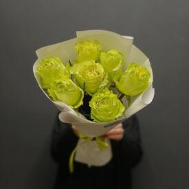 Букет из 7 роз Лимонад 50см