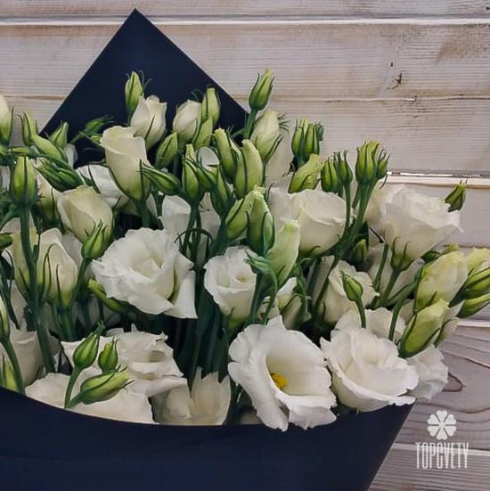 Букет из 15 белых эустом