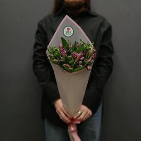 Букет из 5 фиолетовых альстромерий 