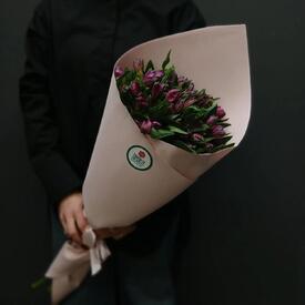 Букет из 7 фиолетовых альстромерий 