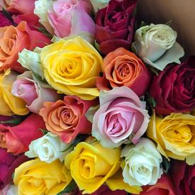 Букет из 51 розы микс 40см