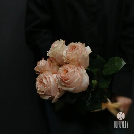 Букет из 5 роз Принцесса 50см