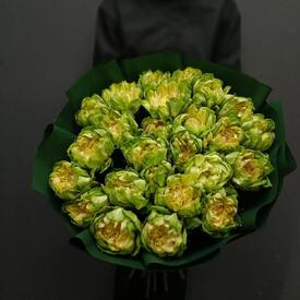 Букет из 25 роз Вегги 70см