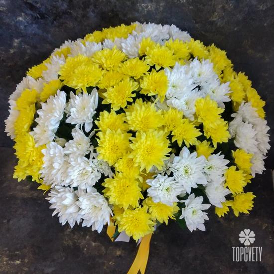 Букет из 15 кустовых хризантем микс