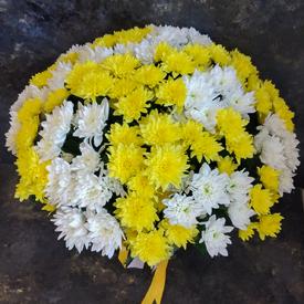 Букет из 15 кустовых хризантем микс