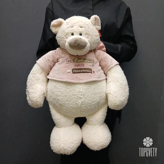Комбо букет + плюшевый медведь