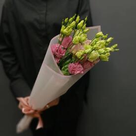 Букет из 3 розовых эустом