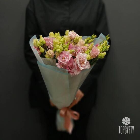 Букет из 7 розовых эустом