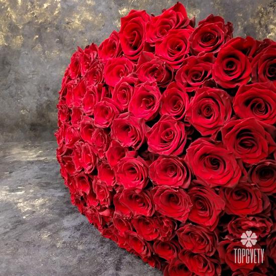 Букет из 75 красных роз