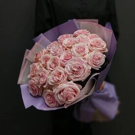Букет из 21 розы Бимба 50см