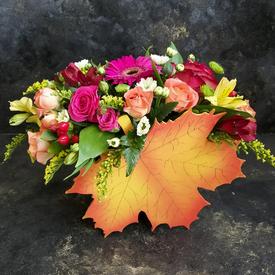 Букет из кустовых роз и гербер