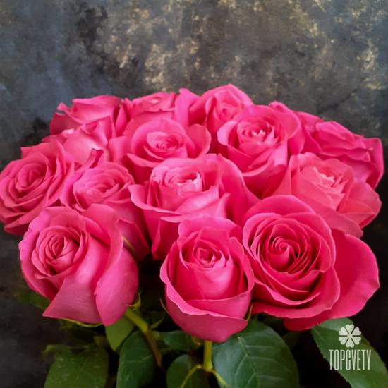 Букет из 15 розовых роз Пинк Флойд